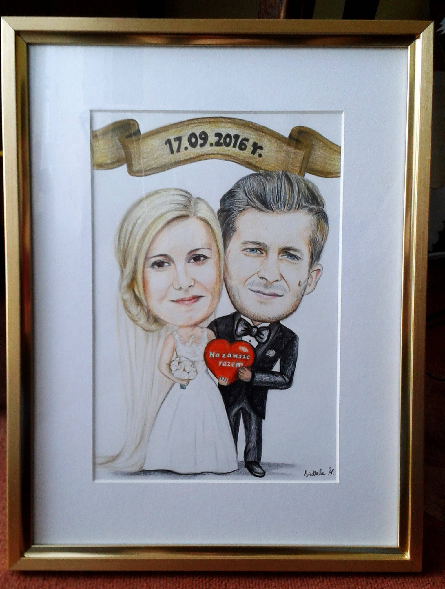 Karykatura Pary Młodej