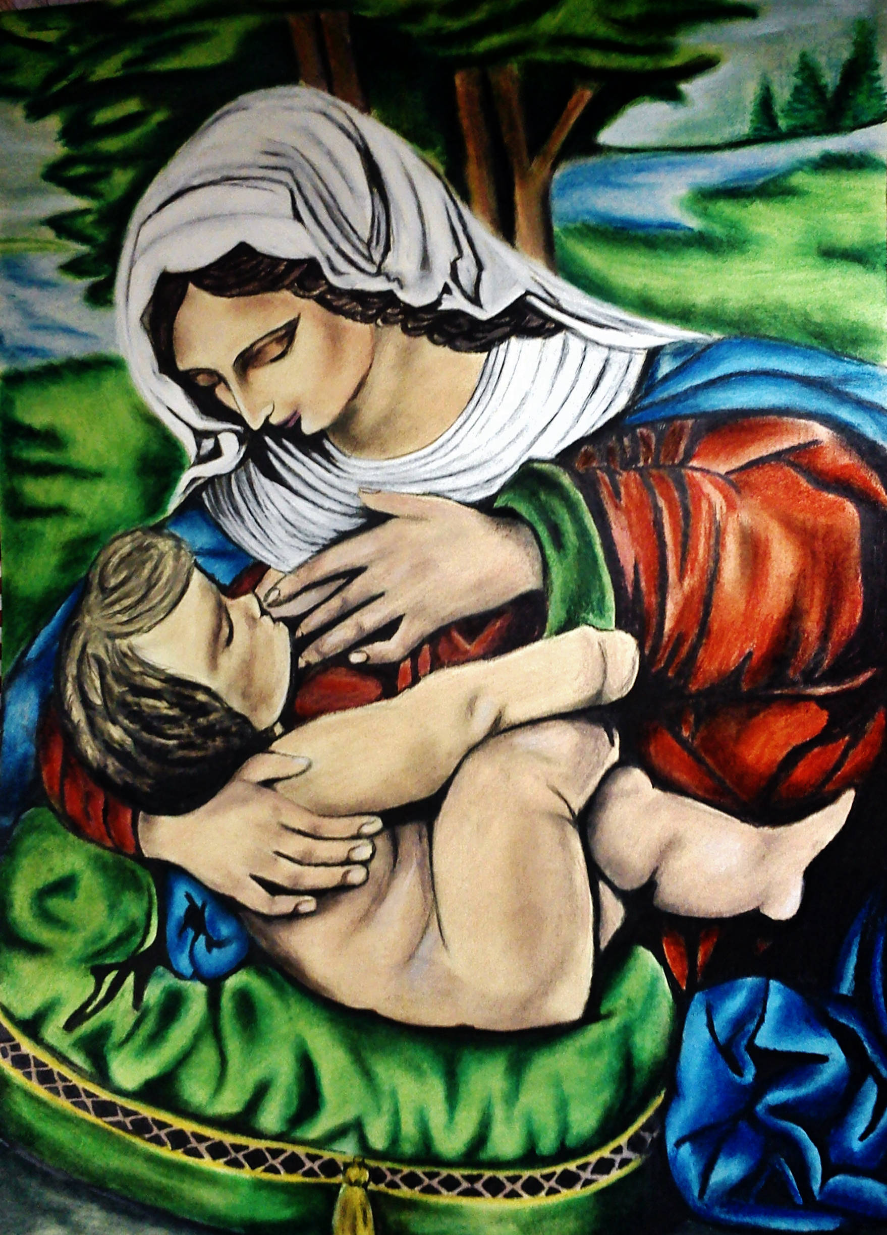 Portret Matki Boskiej Karmiącej