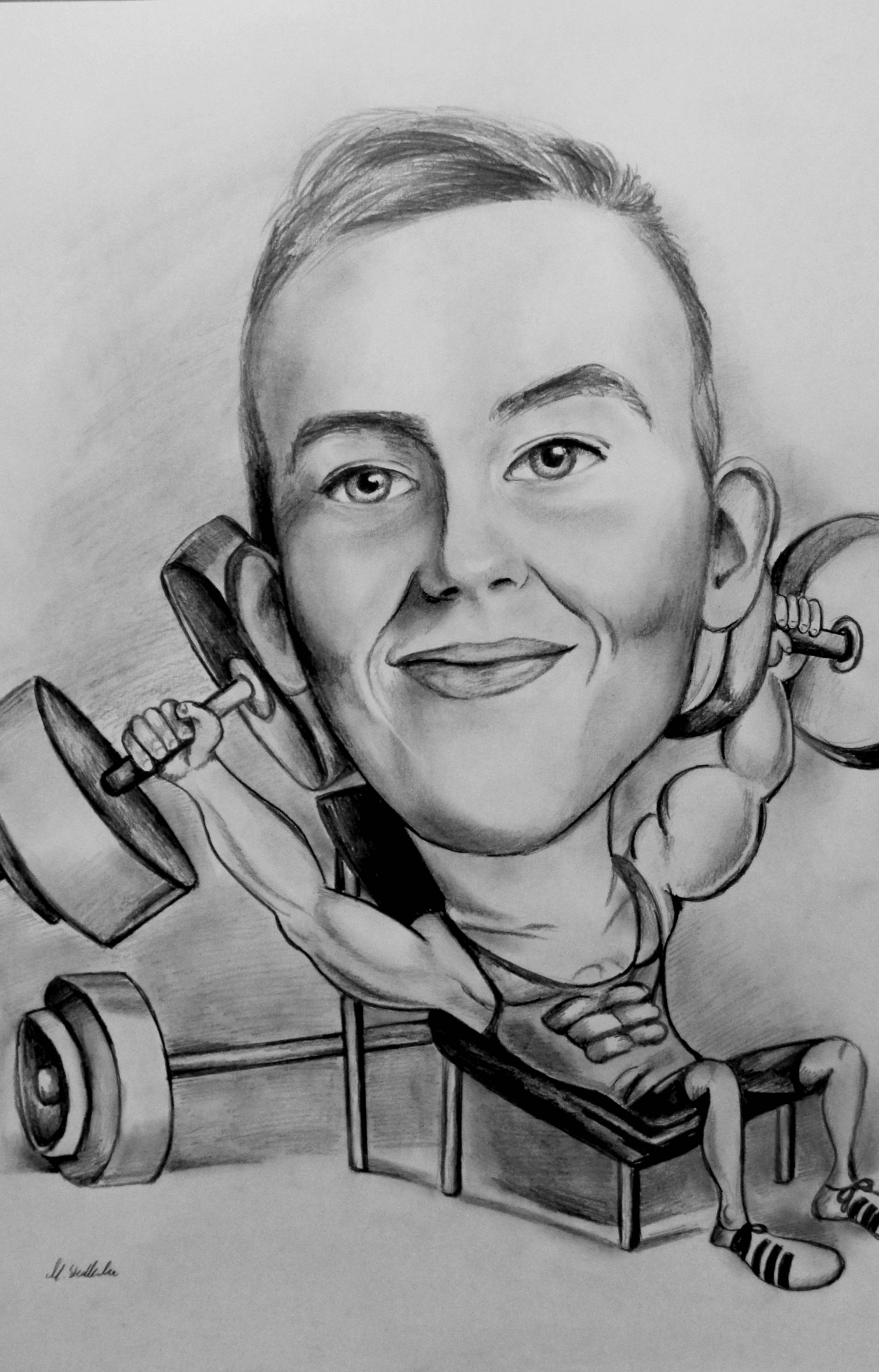 Karykatura dla siłacza