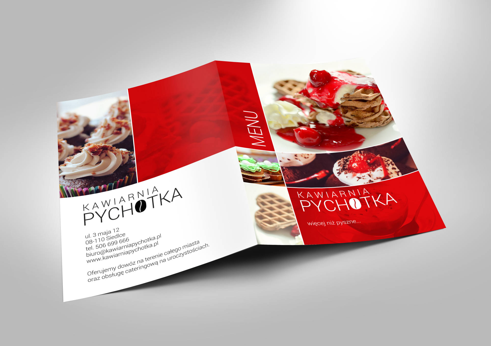 projekt okładki menu