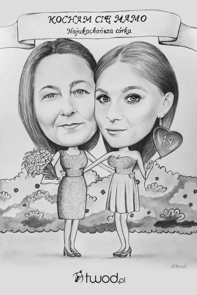 Karykatura dla mamy